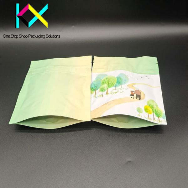 Aluminized Foil Snack Packaging Bags Soft Touch Custom Printed Food Pouches