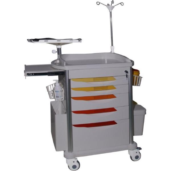 Carro de instrumentos médicos hospitalarios