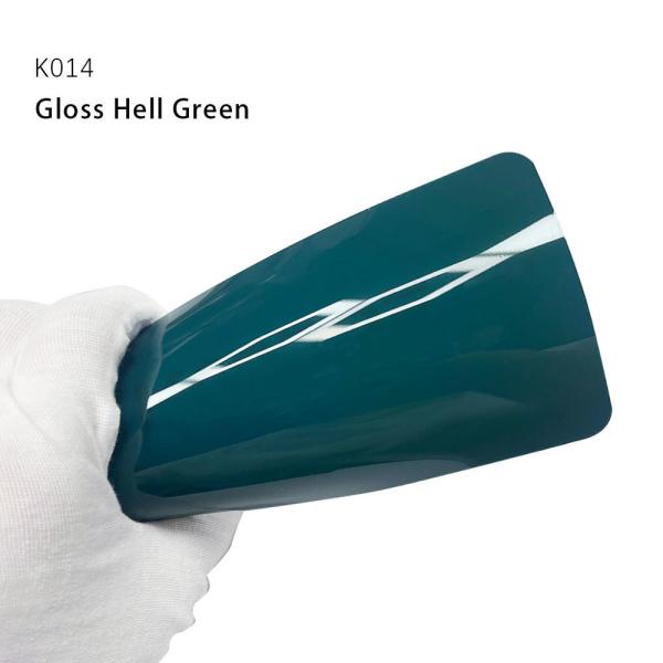 K014 Gloss Hell Green TPU Color Paint Protection Film Custom Car Vinyl Wrap