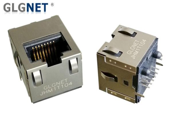 2.5 G / 5 G Base T Vertical Rj45 POE Magjack Support UPOE Plus 120W