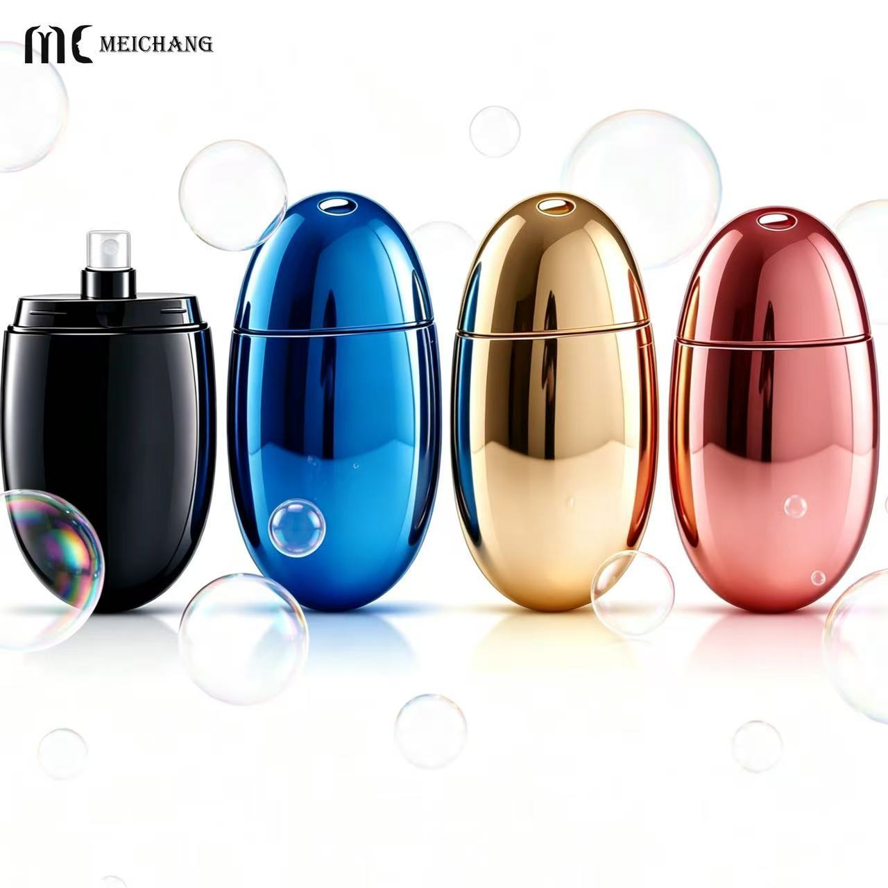 18ml Portable Egg-Shaped Fine Mist Spray Bottle for Mosquito Repellent Packaging (MC-454)