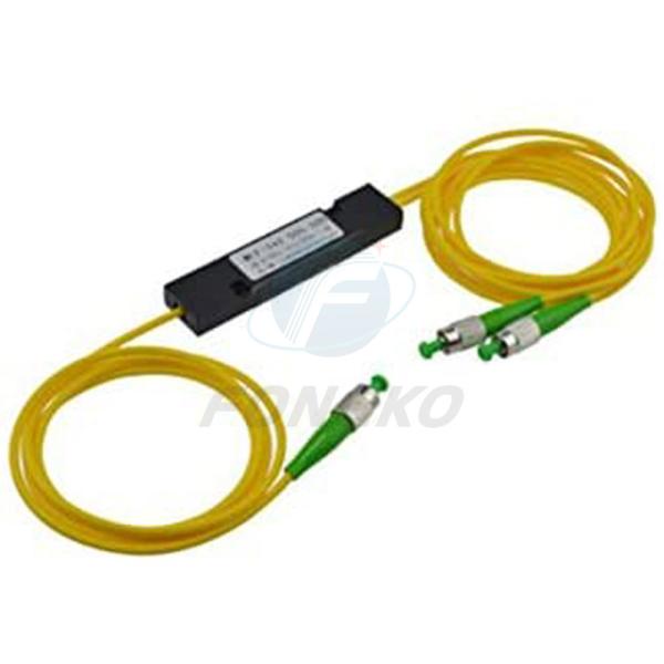 Diviseur optique 1310nm ou 1550nm ou 1490nm de fbt de ventes en gros d'ABS de fibre optique de haute qualité du coupleur FC/APC 1x2