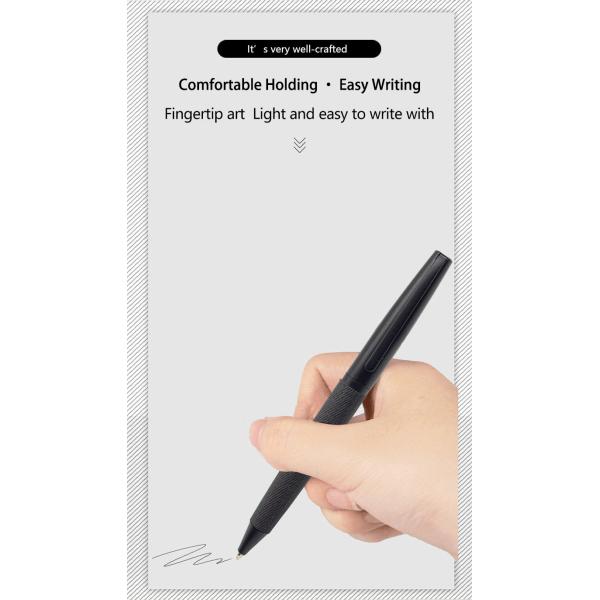 Retractable Twist Metal Ballpoint Pen 1.0mm Fluent Business Signature Pen For Gift