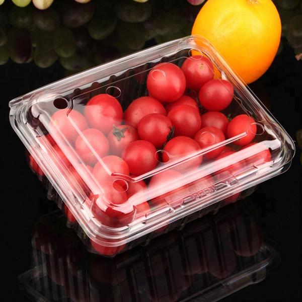 Fresh Vegetable / Fruit Biodegradable Plastic Packaging Transparent Glossy Lamination