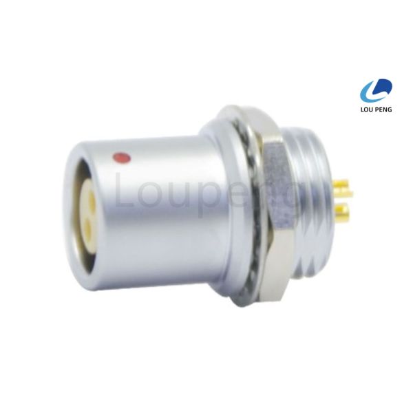 PPS Insulation Material Push Pull Connector Straight Right Angle Shielding Effect Greater Than 80 DB At 1GHz Durable Electrical Connection