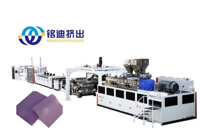 PP PE ABS Thick Board Production Line , Plastic Plate Sheet Extruder Computerized