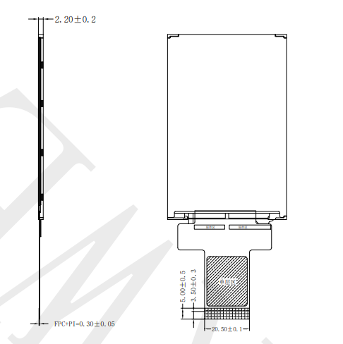 3.5-дюймовый дисплей 320*480 Medical Infusion Stick Display Panel MCU Interface 350nits Дисплейный экран