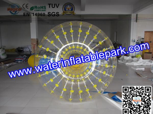 Exciting Children Inflatable Zorb Ball Shinning At Night , Inflatable Water Zorbing Ball