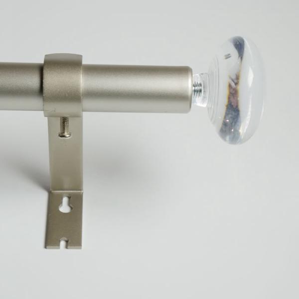 KIEI EP1007 Curtain Finial Crystal Hardware Precision Manufacturing Curtain Rod Hot Sale Luxury Adjustable