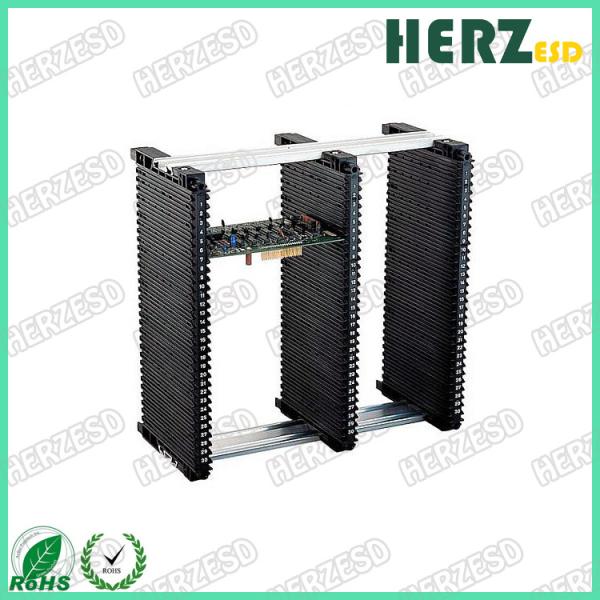 Conductive Circuit Board Rack , Adjustable Magazine Rack Surface Resistance 104-109Ω