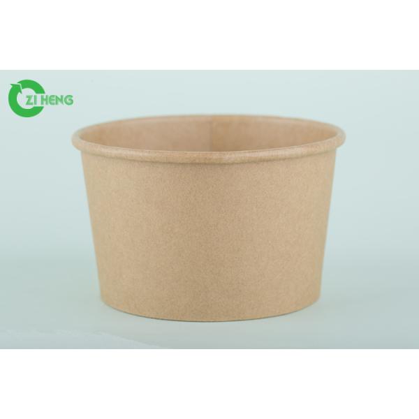 Kraft Paper Microwavable Disposable Bowls For Hot Food 100% Compostable