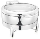 SS201 Cobertura Equipamento de cozinha comercial Chafer de alta qualidade 6L com quadro