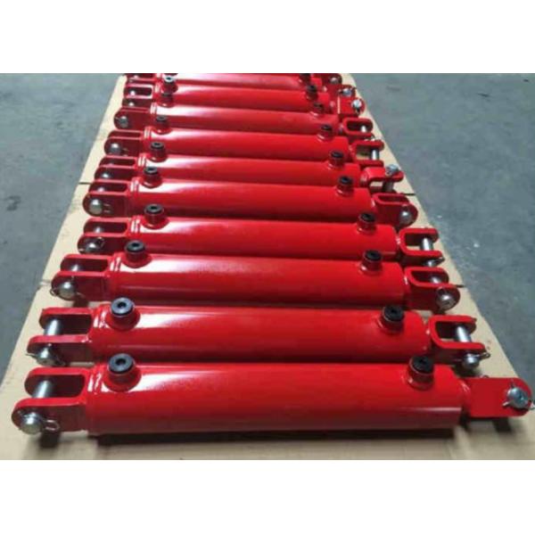 Farm Small Bore Hydraulic Cylinder Yellow Black Blue Color Customized