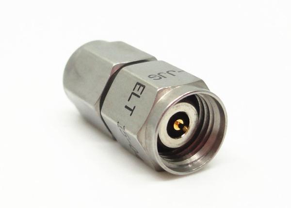 Homem folheado a níquel de 2.4mm ao adaptador de aço inoxidável reto masculino do RF da onda de milímetro