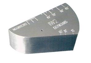 IIW V-2 A4 do bloco ultrassônico da calibração de 75mm x de 43mm x de 12.5mm blocos/teste ultrassônico