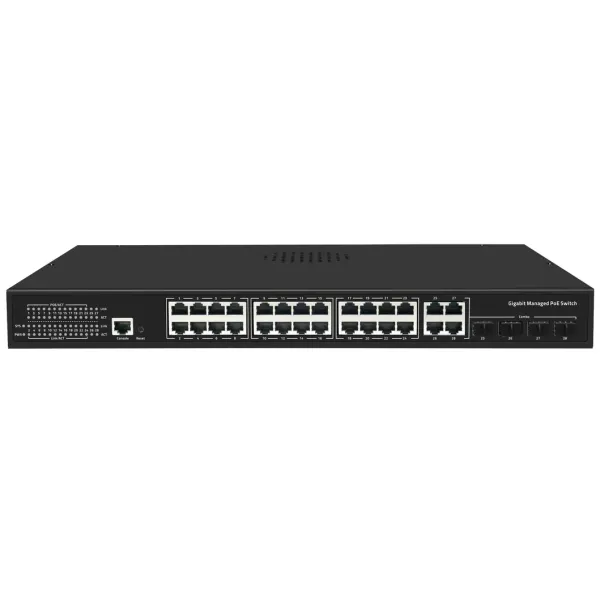 32 Ports L2 Management Poe Switch with RJ45 and SFP Uplink Ports, 300W or 400W Poe Power for Wireless Ap or CCTV IP Camera