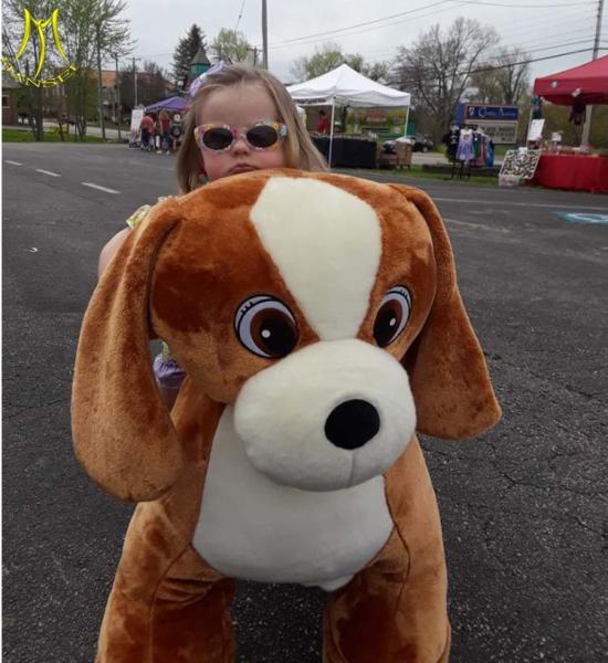 Hansel Battery Operated Rides On Animal Toys Plush Stuffed Zippy Walking Animal