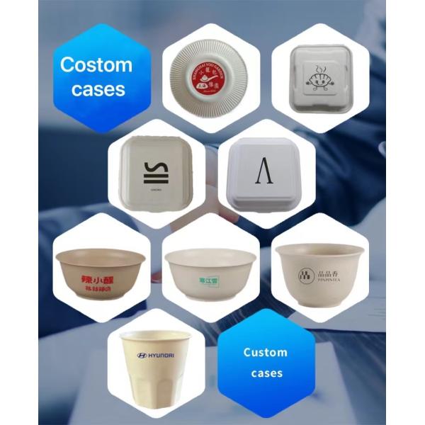 Customizable 220ml Biodegradable Disposable Tableware Bowl for Dogs Cats and Pets