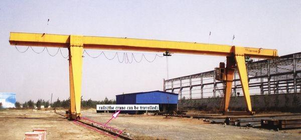 Heavy Duty MH Type Cabin Control 40m Lift Height Single Girder Gantry Crane