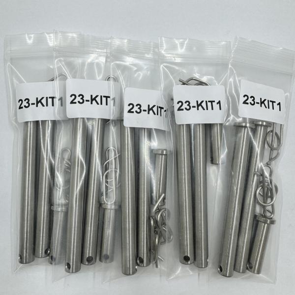 Jacobs Ladder Pin Kit with Natural Finish Grade GR5 Size 3/8*1.3 and 3/8 x 3.71 1/2 x 1.3 in Titanium Gr5 Benefit