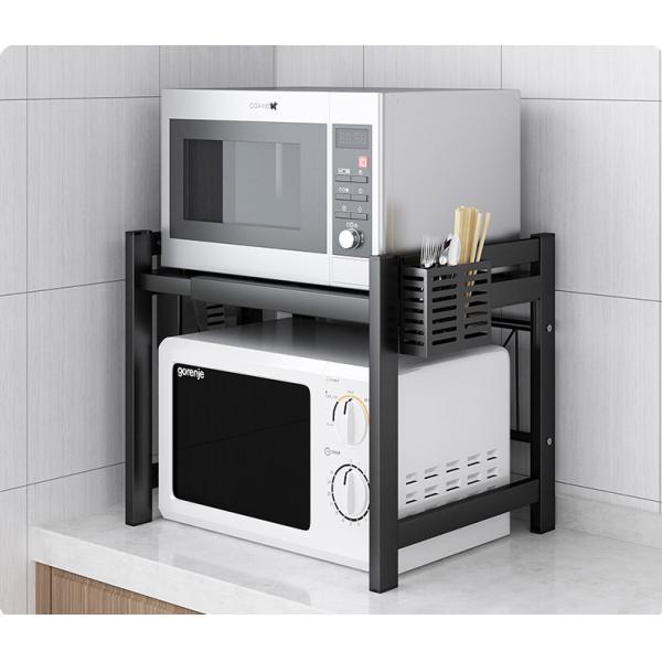 Aluminum Alloy Oven Storage Rack , Two Tier Kitchen Microwave Rack