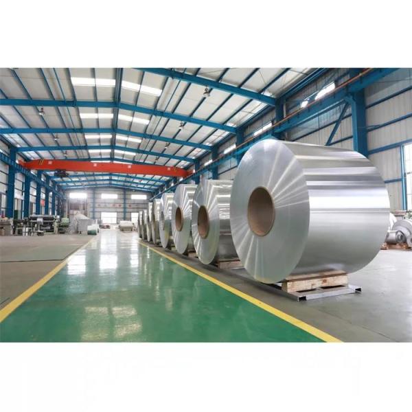 PE PET 1100 6063 8011 Folha de Alumínio Bobina Metalizada Termoplástico Revestida com Filme Plástico