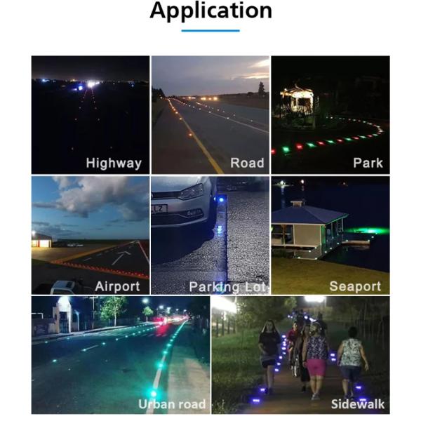 Алюминиевые изделия безопасности дорожного движения Полукруговой водонепроницаемый светодиодный кошачий глаз