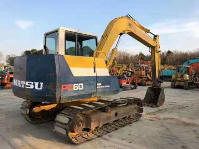 Máquina escavadora alta da taxa 0.25M3 6 Ton Komatsu PC60 6 da conversão