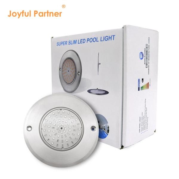 PAR56 Color Changing Pool Light Acid-proof DC7.5MM Slim DC12V Beam Angle 120 Deg 3000K 316 Stainless Steel