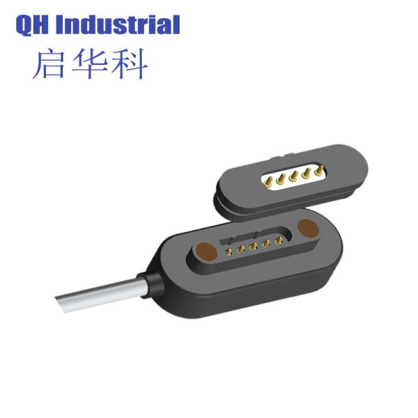 5Pin Argentina Keyboard Connector Magnetic Dc Power Charger Connector Magnetic Pogo Pin Usb Connector