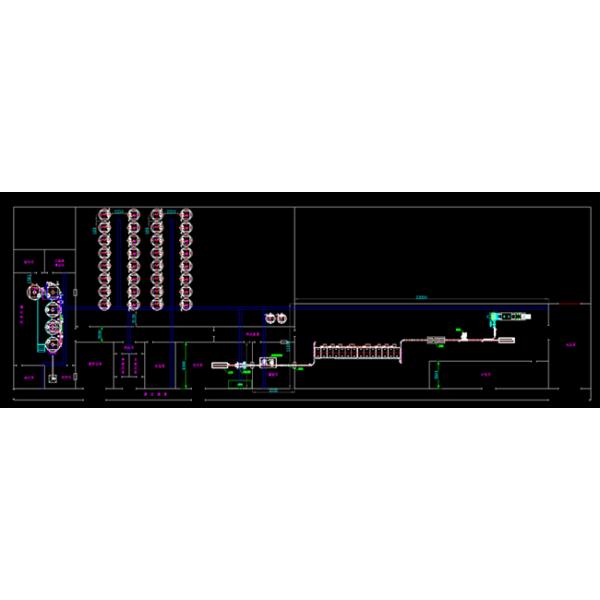 PLC Control Beer Production Line Auto 1500KL Steam Heating Stainless Steel Material