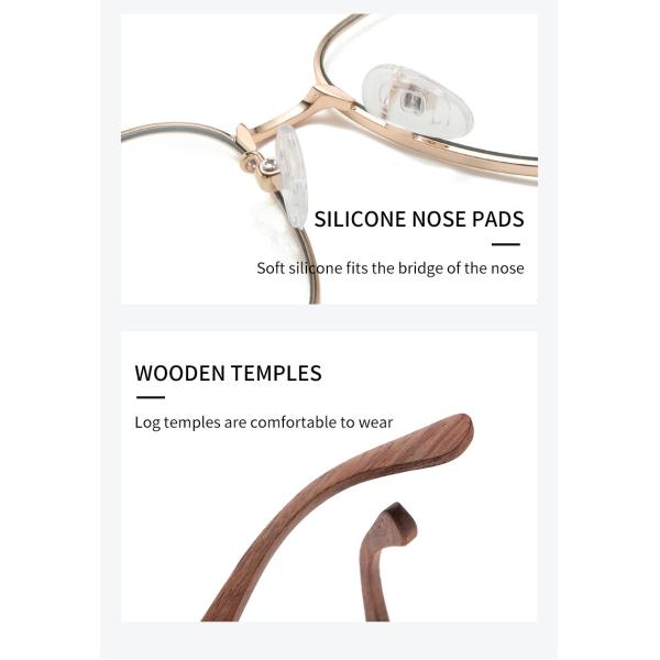 Стекел металла людей и женщин рецепт оптически деревянных анти- голубой светлый