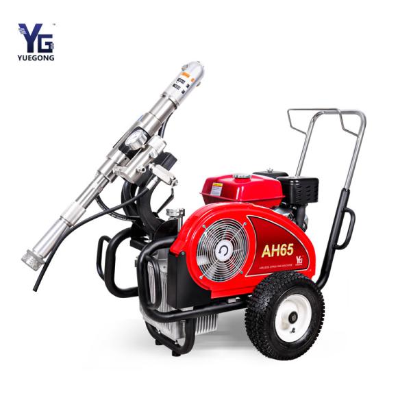 Water Based Waterproof Coat Airless Putty Spray Machine 10HP Gasoline Driven AH65