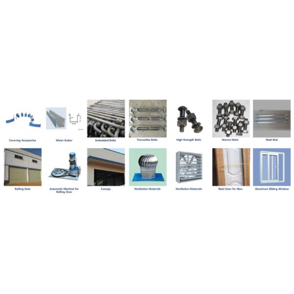 Popular Steel Structure Warehouse Drawing Design SAP2000 / TEKLA Prefabricated