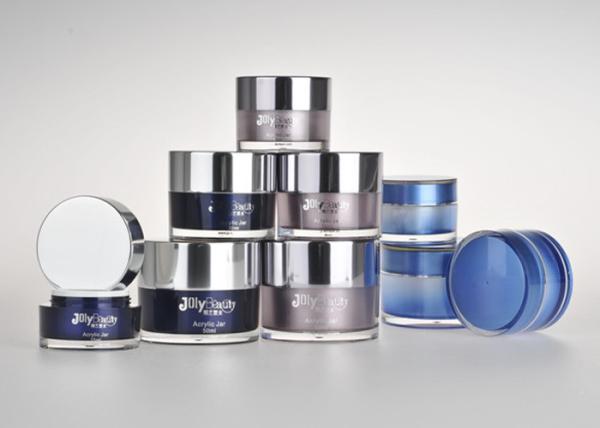PMMA Shell Cream Plastic Cosmetic Jars 30ml With Multiple Surface Technology