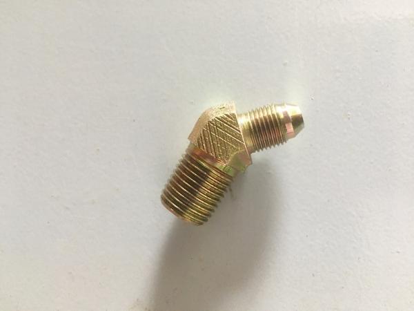 Adaptadores hidráulicos masculinos da mangueira do cone BSPT do homem 60 do gás de JIS cotovelo de 45 graus