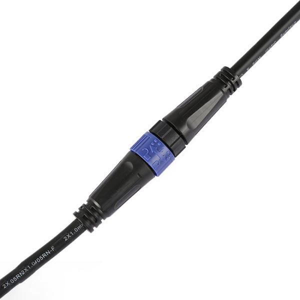 Industrial Cable For Lighting Equipment M16 Lock 2pins OD6.0mm