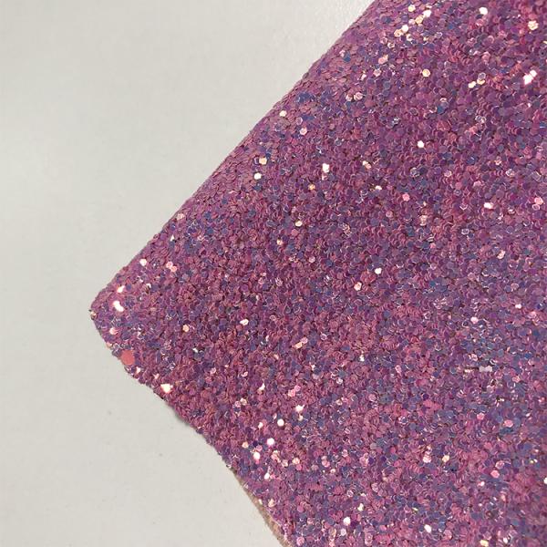 Fireproof 54/55' 3D Holographic Glitter Leather Fabric