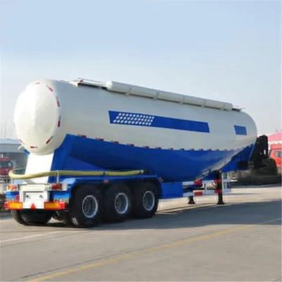 Self dumping 30-60 CBM Bulk Cement/Fly Ash/Flour/Powder Material Transport Tank Truck Semi Trailer