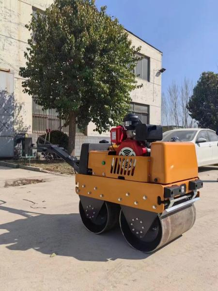 BM30 caminhar atrás de alta qualidade pequeno tambor único vibratório rolamento de estrada de asfalto