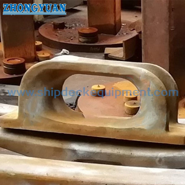 Casting Steel Closed Chock Material ASTM A27-70-36 Ship Mooring Equipment