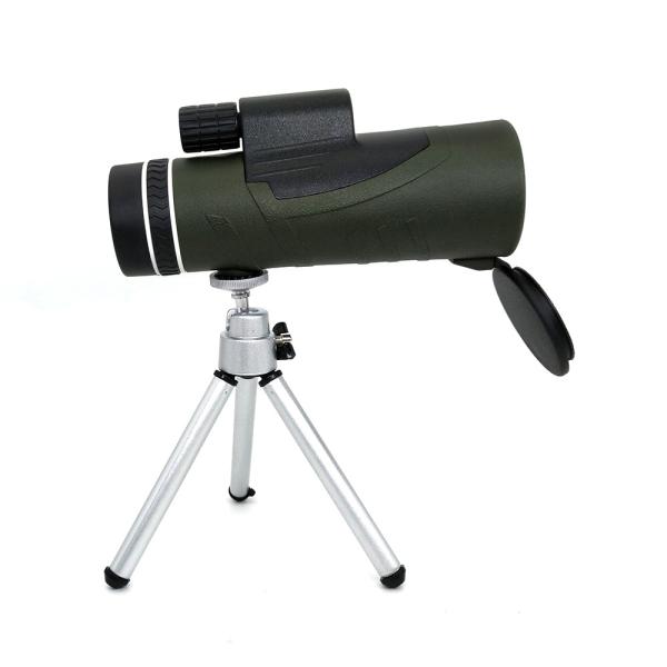 FMC Telescope Shockproof Stabilized Green Color Monocular 12x50 For Bird Watching