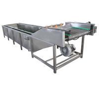 Máquina de lavagem industrial de vegetais de 220 V a ultra-som contínuo