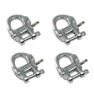 Aço inoxidável 304/316 Ferramenta de arranque Snap Hook Rotate Spring Shackle Swivel Shackle