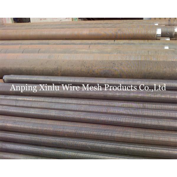 Slot 20 Low Carbon Galvanized V Wire Screen Pipe Bevel Welded Rings