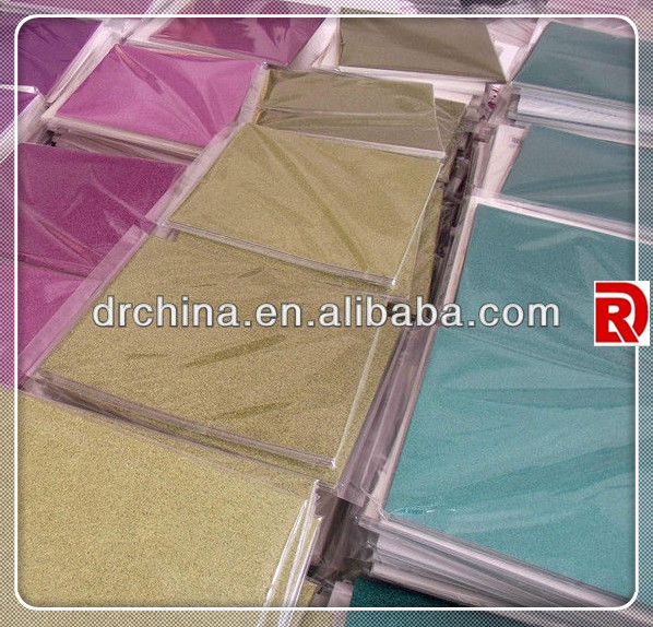 Light Blue Sparkle Glitter Paper , Wall Decor Color Custom Glitter Paper