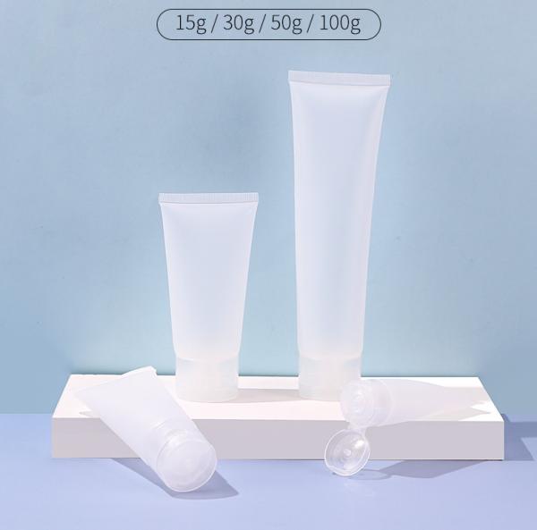 Garrafas transparentes do curso do aperto 2oz com Flip Cap