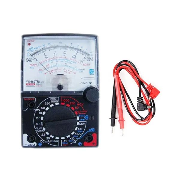 YX-360E-L-B Pointer Analog Multimeter With Buzz AC DC Volt Ohm Current Testing