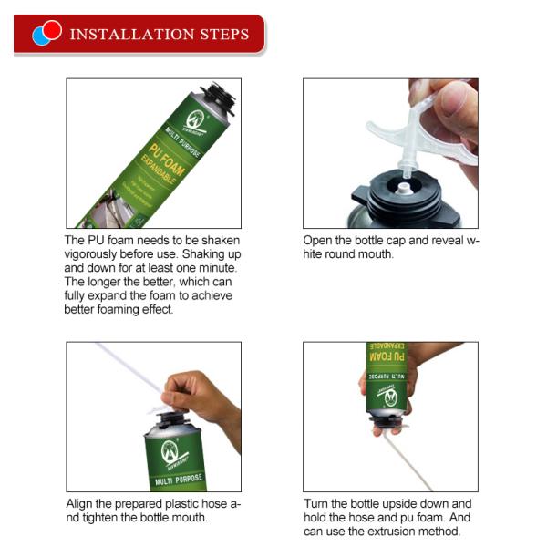 Polyurethane Foam Insulation Chemicals for Filling Holes and Construction Solutions