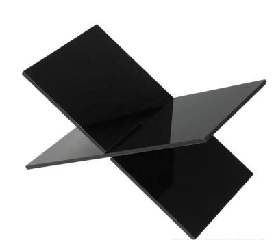 Folded Open Plexiglass Model Plastic Cookbook Acrylic Book Stand Display Holder